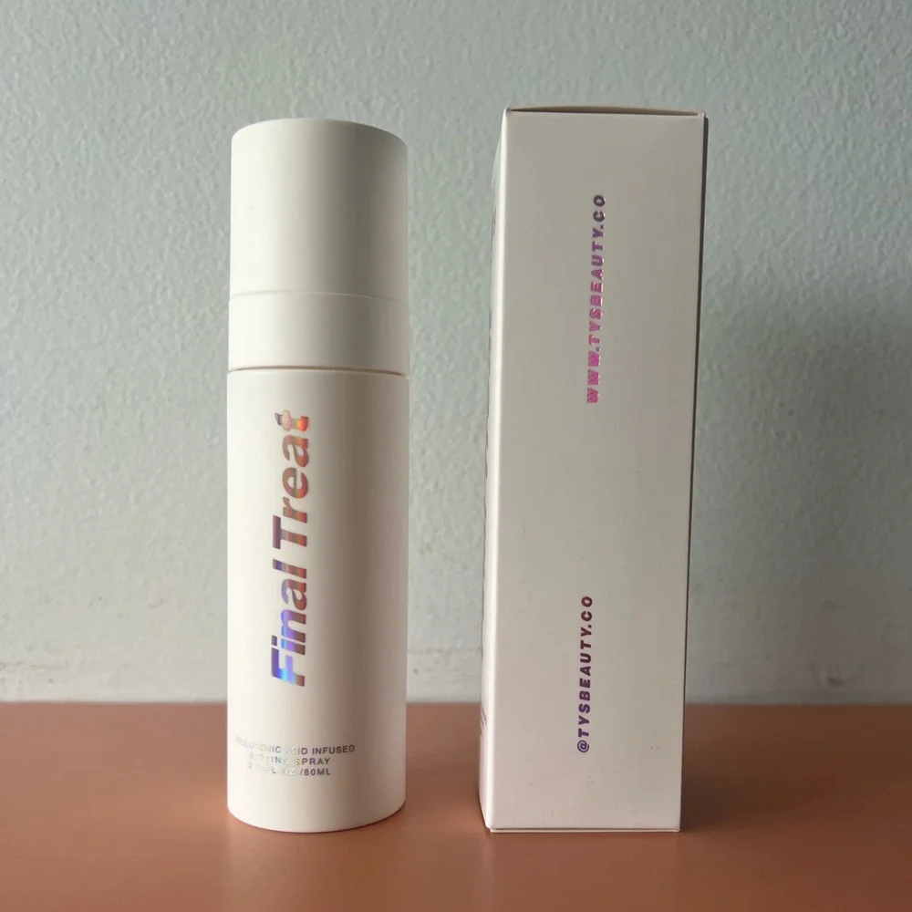 TYS Beauty Final Treat Hyaluronic Acid Infused Setting Spray NIB Full size 80 ml